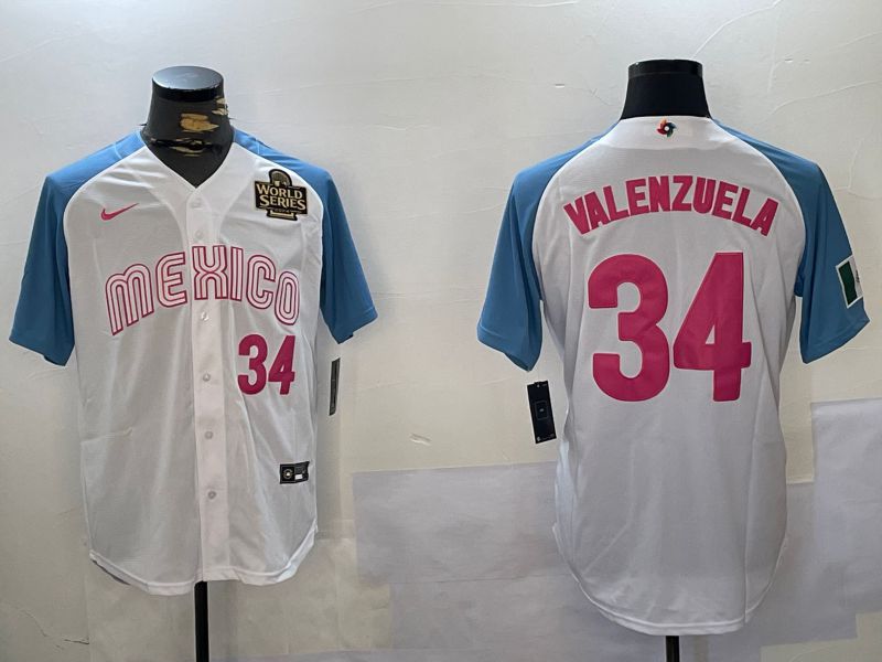 Men Los Angeles Dodgers #34 Valenzuela White Game 2024 Nike MLB Jersey style 10293